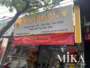 Bảng hiệu spa - alu -chữ nổi