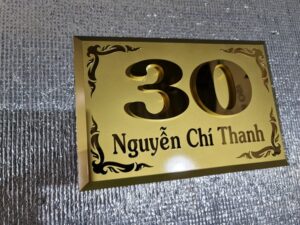 Bảng số nhà 6