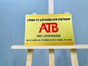 Bảng hiệu công ty mica M29